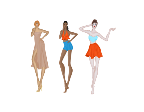 Colección Sunset Diseños de las prendas